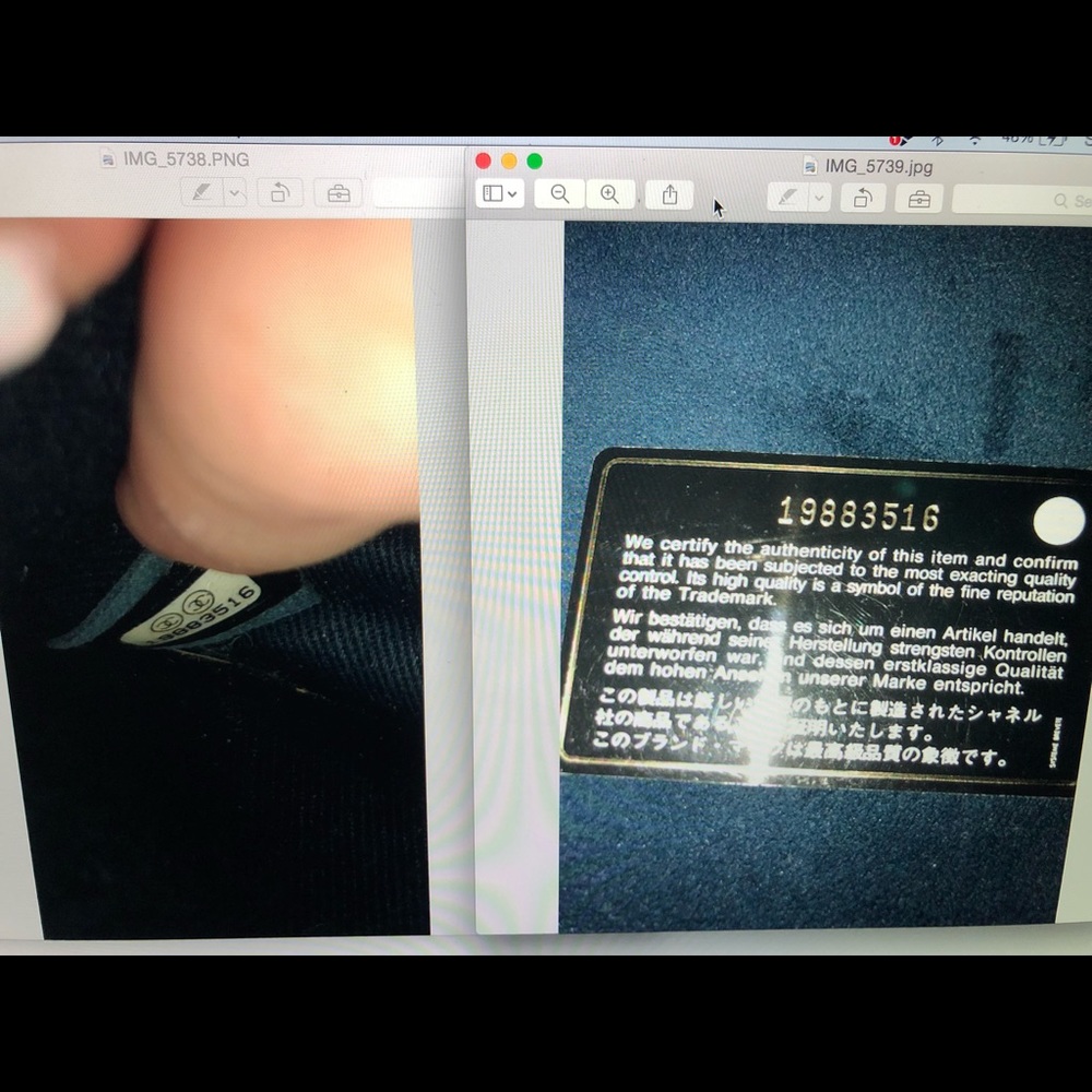 ❌SOLD❌ CHANEL  Flap Navy Quilted Caviar Leather - Picture 8 of 8